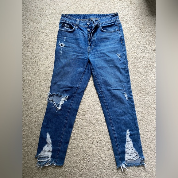 CARMAR LOS ANGELES RIPPED JEANS - Picture 1 of 3